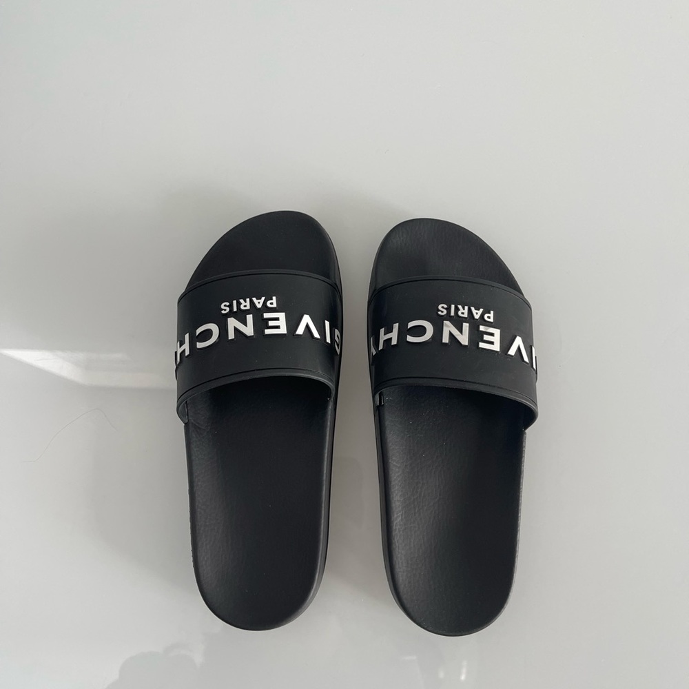 Givenchy Black Slide Sandals